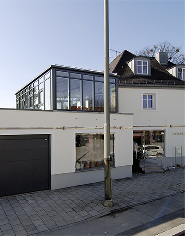 Errichtung eines Glas-Pavillon in München